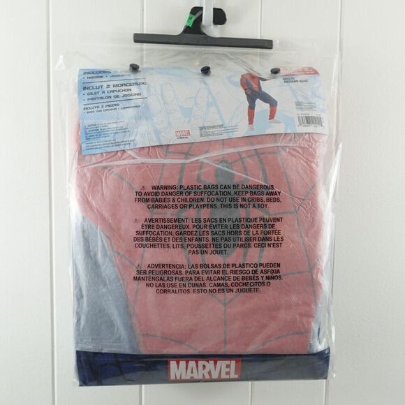 Marvel Adult Spider-Man Sweatsuit Costume Medium 40-42 - Picture 8 of 9